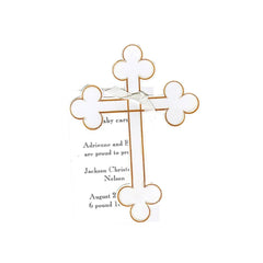 Cross With White Ribbon and Tag Invitation Cards (Set Of 60)