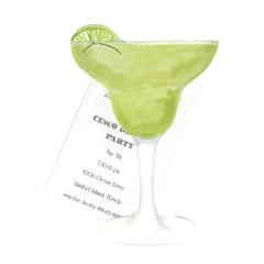 Margarita With Ribbon and Tag Invitation Cards (Set Of 60)