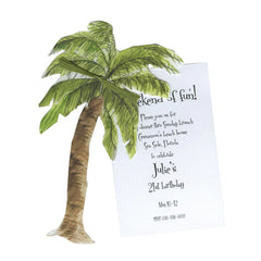 Swaying in the Wind With Ribbon and Tag Invitation Cards (Set Of 60)
