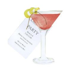 Cosmo With Ribbon and Tag Invitation Cards (Set Of 60)