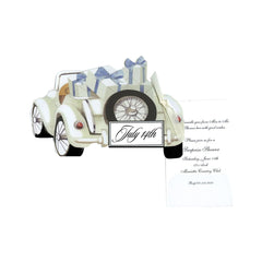 Joy Ride With Ribbon and Tag Invitation Cards (Set Of 60)