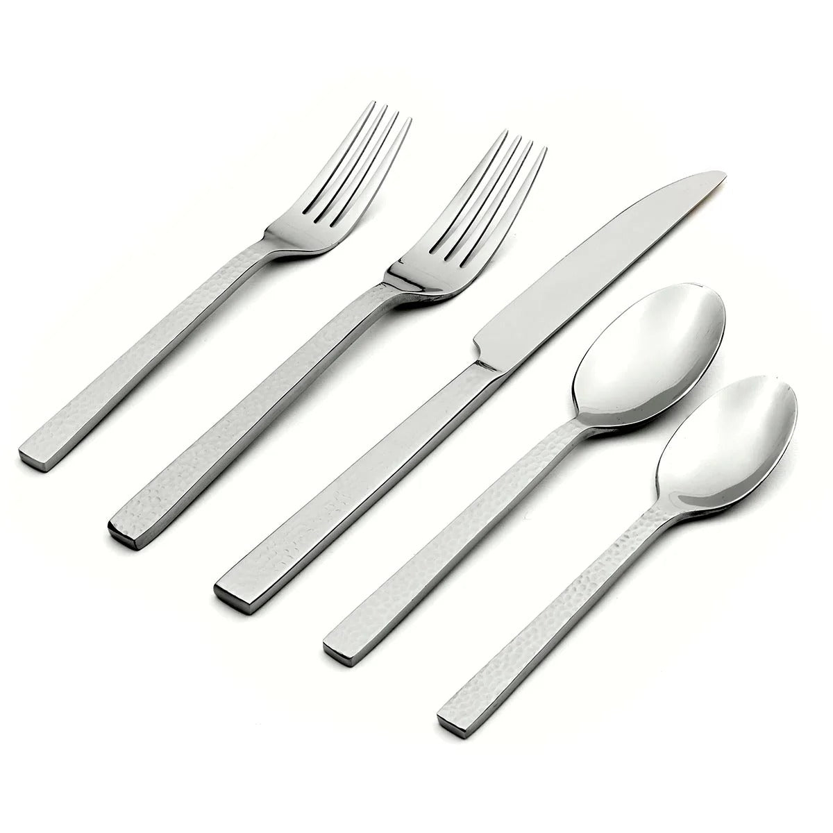 Chefs Table Hammered 45-Piece Flatware Set