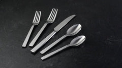 Chefs Table Hammered 45-Piece Flatware Set