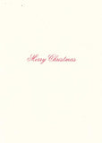 Big Stripe Bow Personalized Christmas Cards (Min 50)