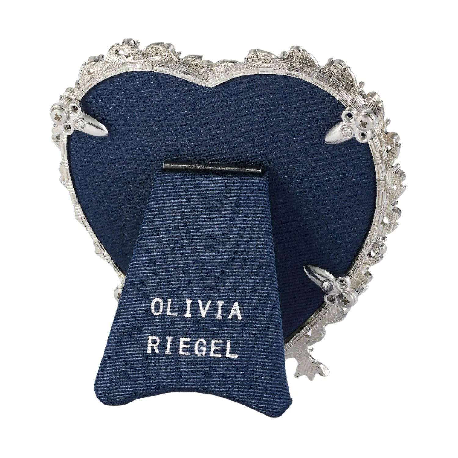 Contessa Heart Sapphire 3.5" Frame Silver