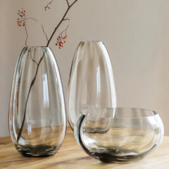Bolla Glass Tortoise Medium Pleated Vase