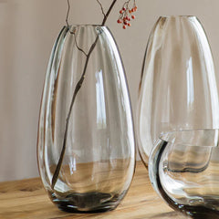 Bolla Glass Tortoise Medium Pleated Vase