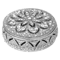 Windsor Round Box - Silver