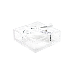 Vintage Olive Allover Cocktail Napkins (Pack of 20) & Acrylic Holder Gift Set
