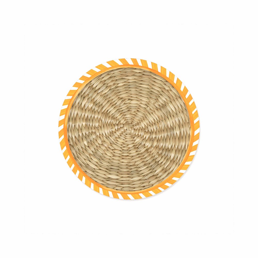 Sicily Orange Decorative Double-Sided Paper Coasters