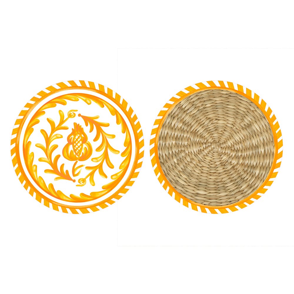 Sicily Orange Decorative Double-Sided Paper Coasters