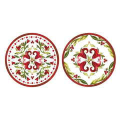 Vischio Decorative Double-Sided Paper Coasters (Pack of 20)