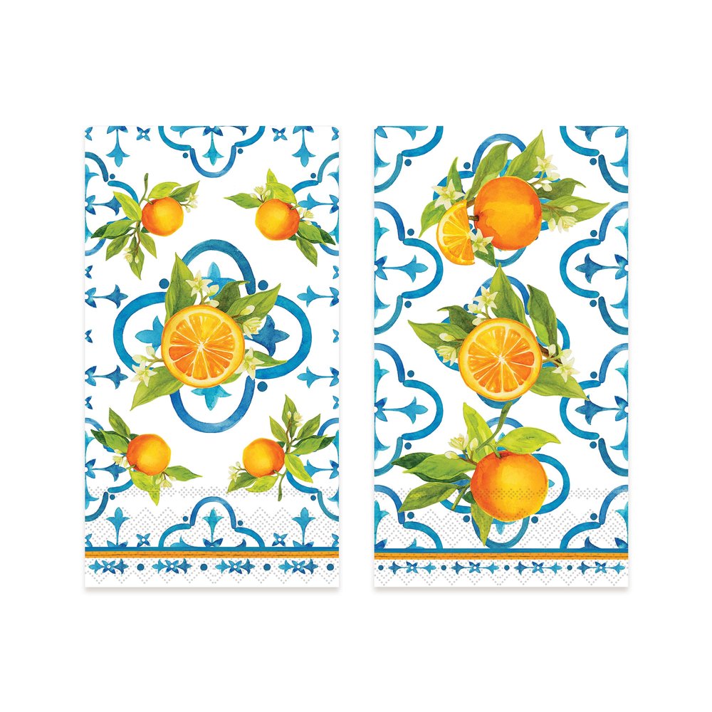 Valencia Guest Napkins & Acrylic Holder Gift Set