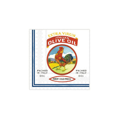 Vintage Olive Italy & California Cocktail Napkins (Pack of 20)
