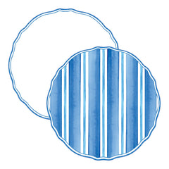 Maison Scalloped Charger Placemats 15" (Pack of 20)