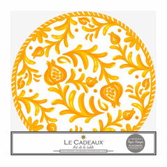 Sicily Orange Charger Placemats