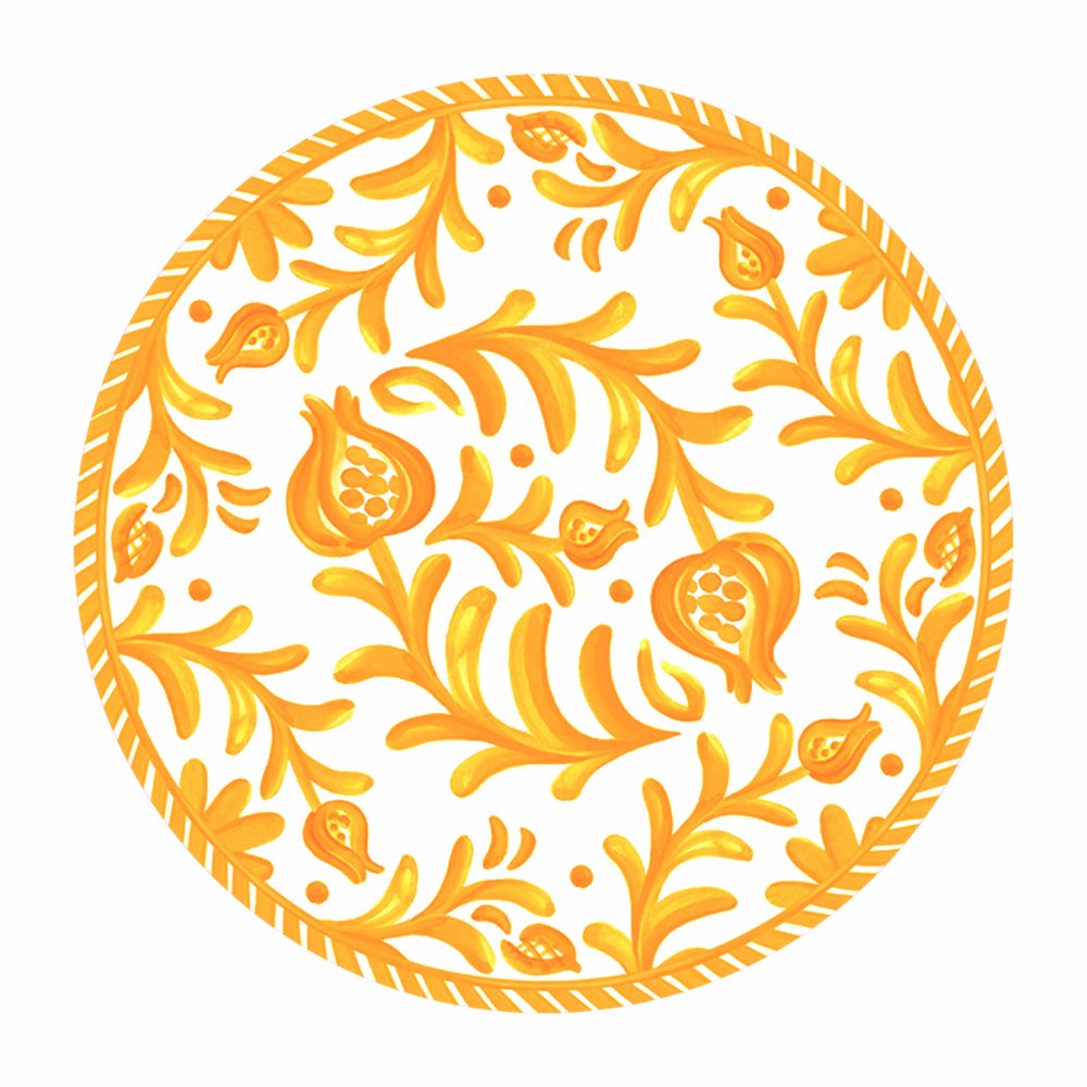 Sicily Orange Charger Placemats