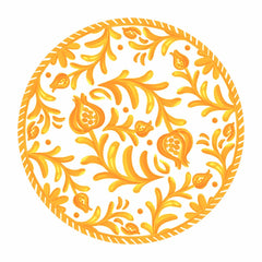 Sicily Orange Charger Placemats
