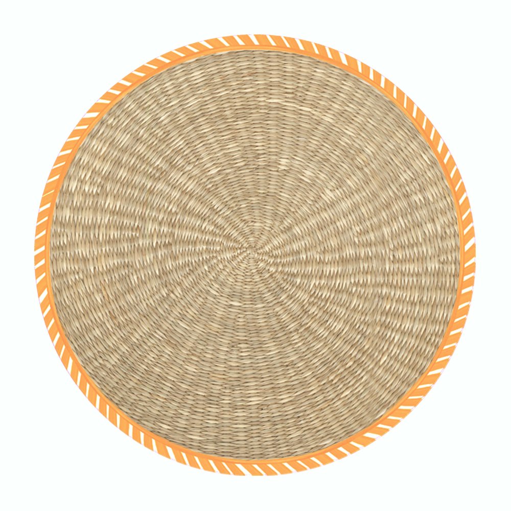 Sicily Orange Charger Placemats
