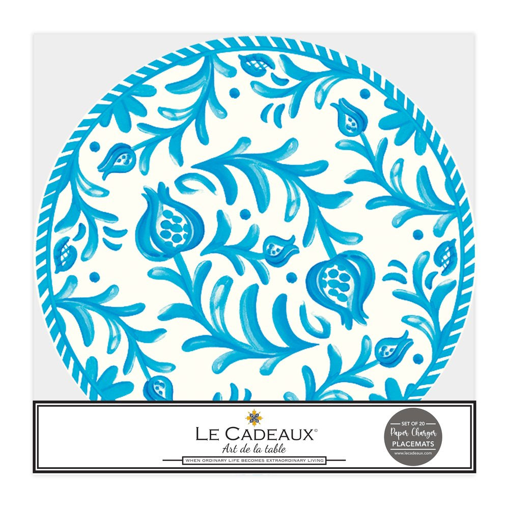 Sicily Teal Charger Placemats