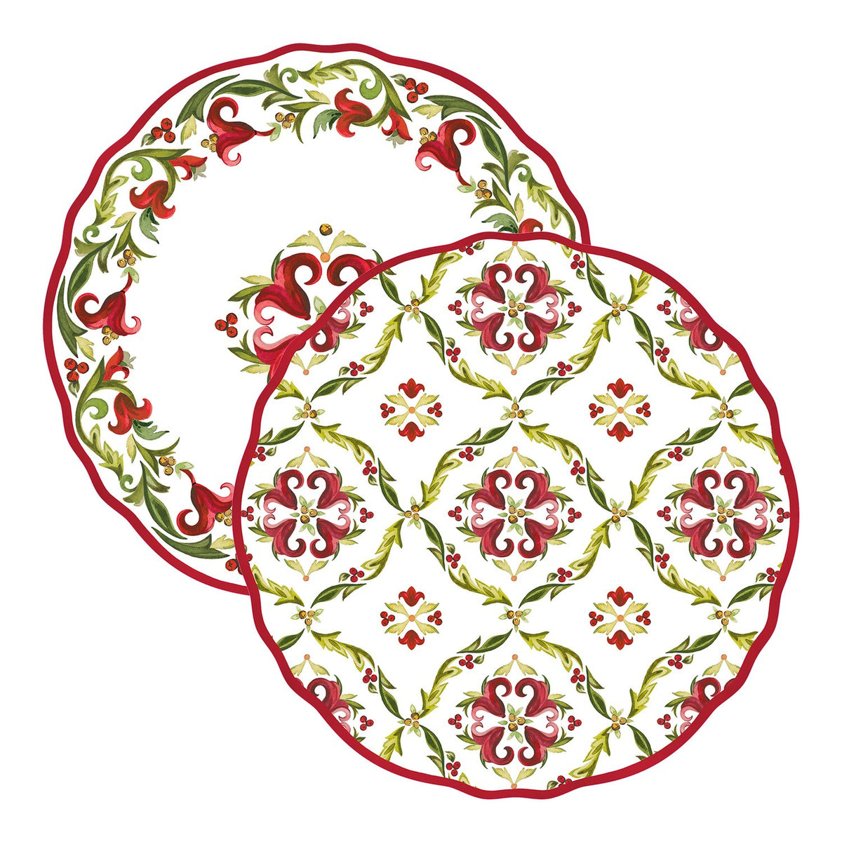 Vischio Scalloped Charger Placemats 15" (Pack of 20)