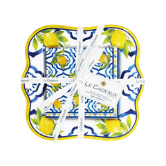 Palermo Decorative Napkin Holder & Cocktail Napkins (Pack of 20) Gift Set