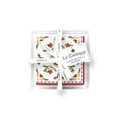 Vischio Cocktail Napkins (Pack of 30) & Acrylic Holder Gift Set