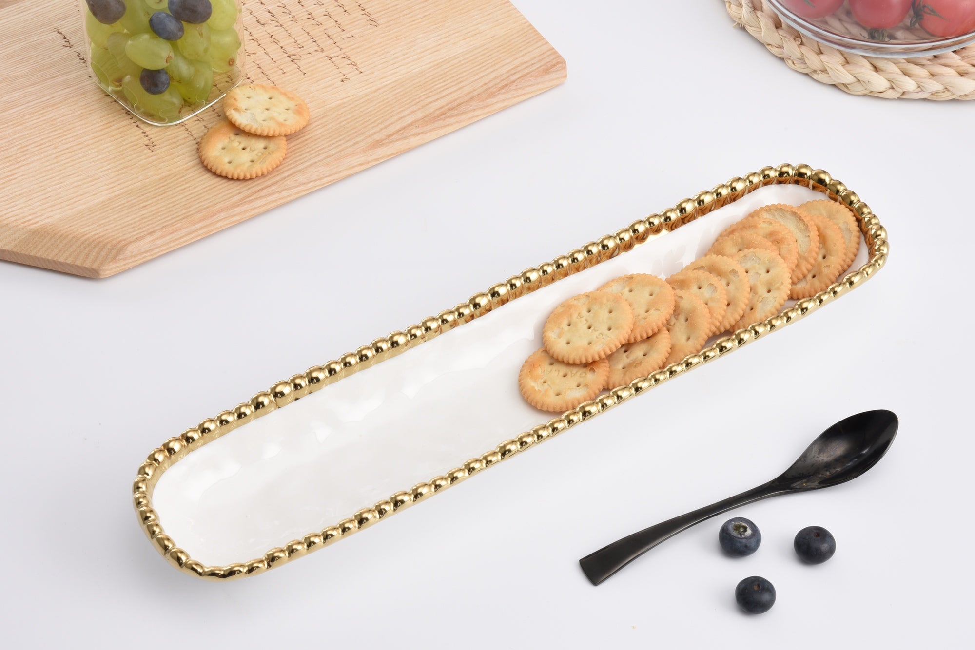 Golden Salerno Cracker Tray