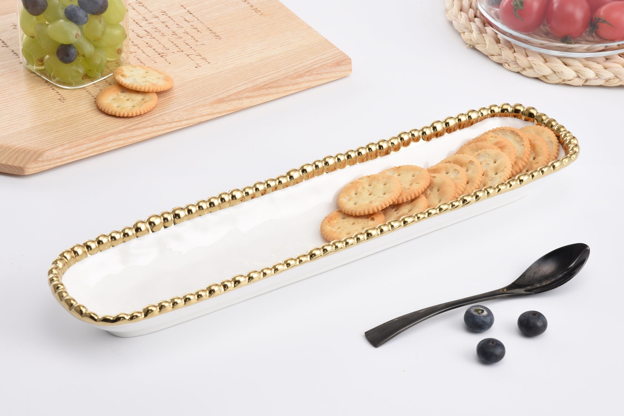 Golden Salerno Cracker Tray