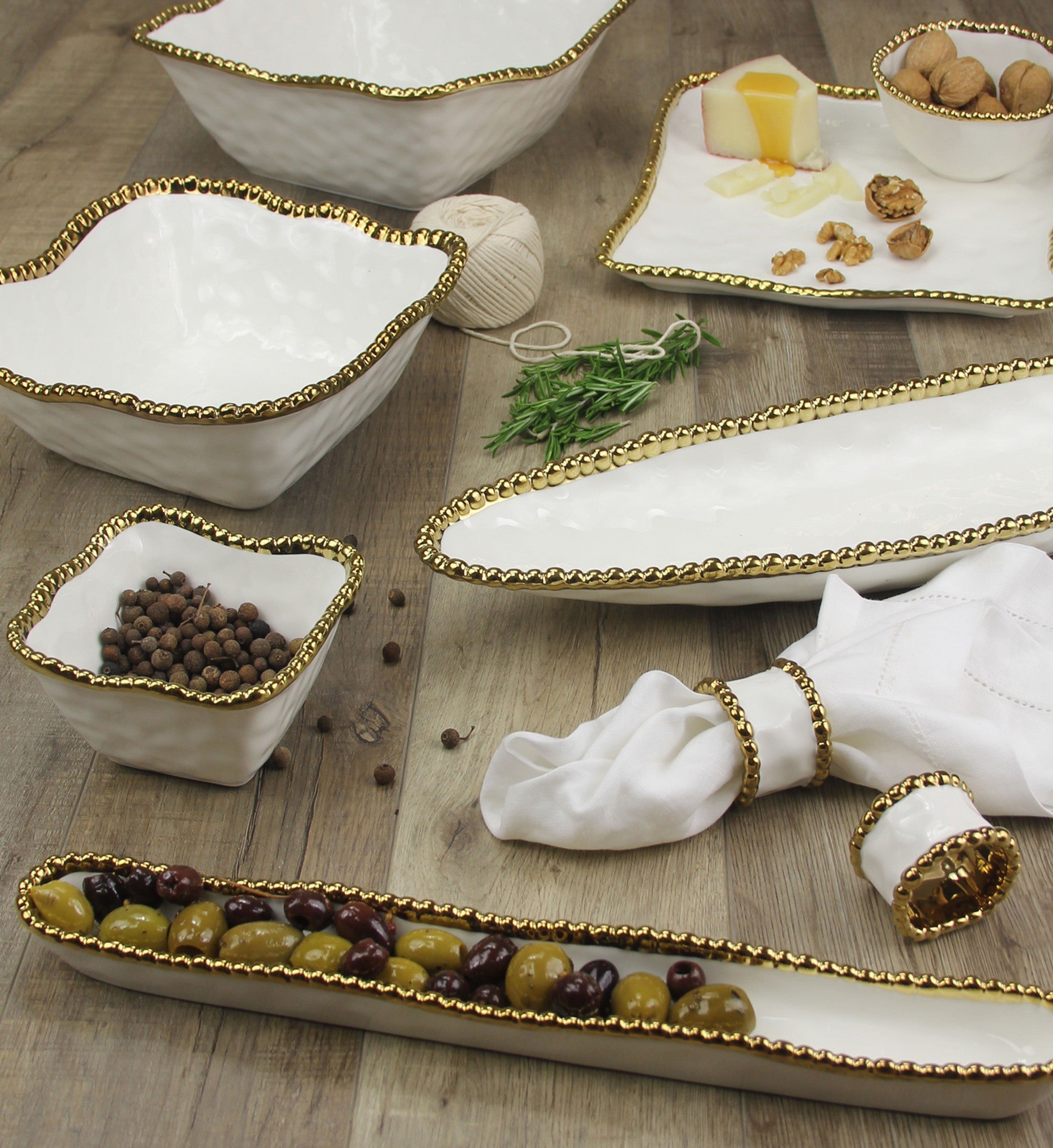 Golden Salerno Cracker Tray