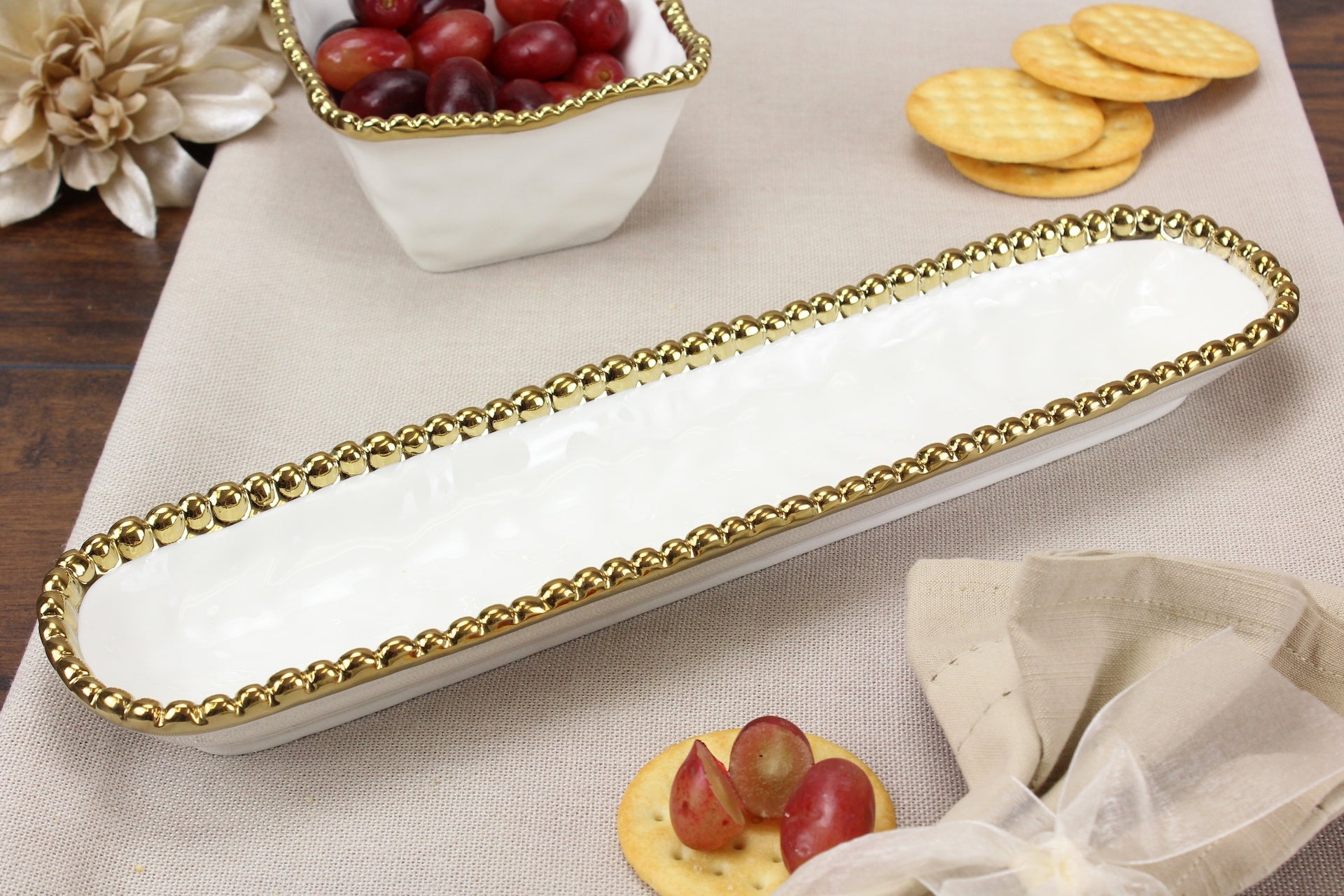 Golden Salerno Cracker Tray