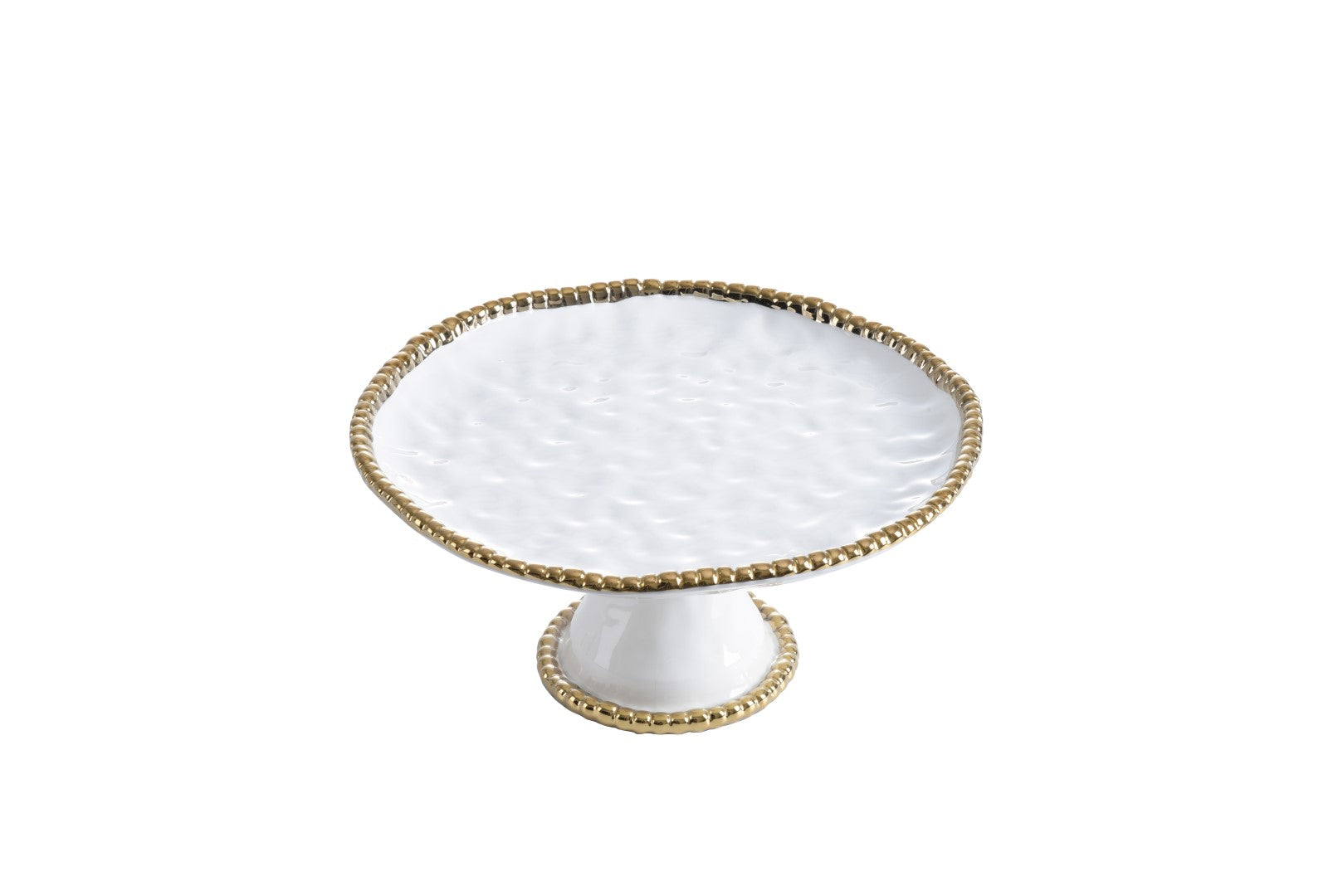 Golden Salerno Round Cake Stand