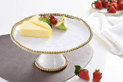 Golden Salerno Round Cake Stand