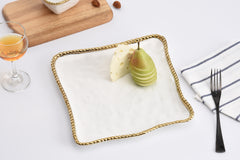 Golden Salerno Square Serving Platter