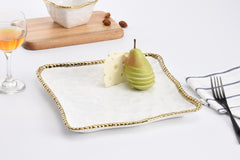 Golden Salerno Square Serving Platter