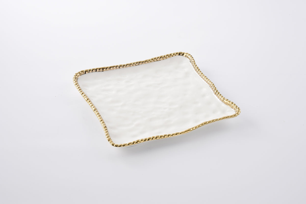 Golden Salerno Square Serving Platter