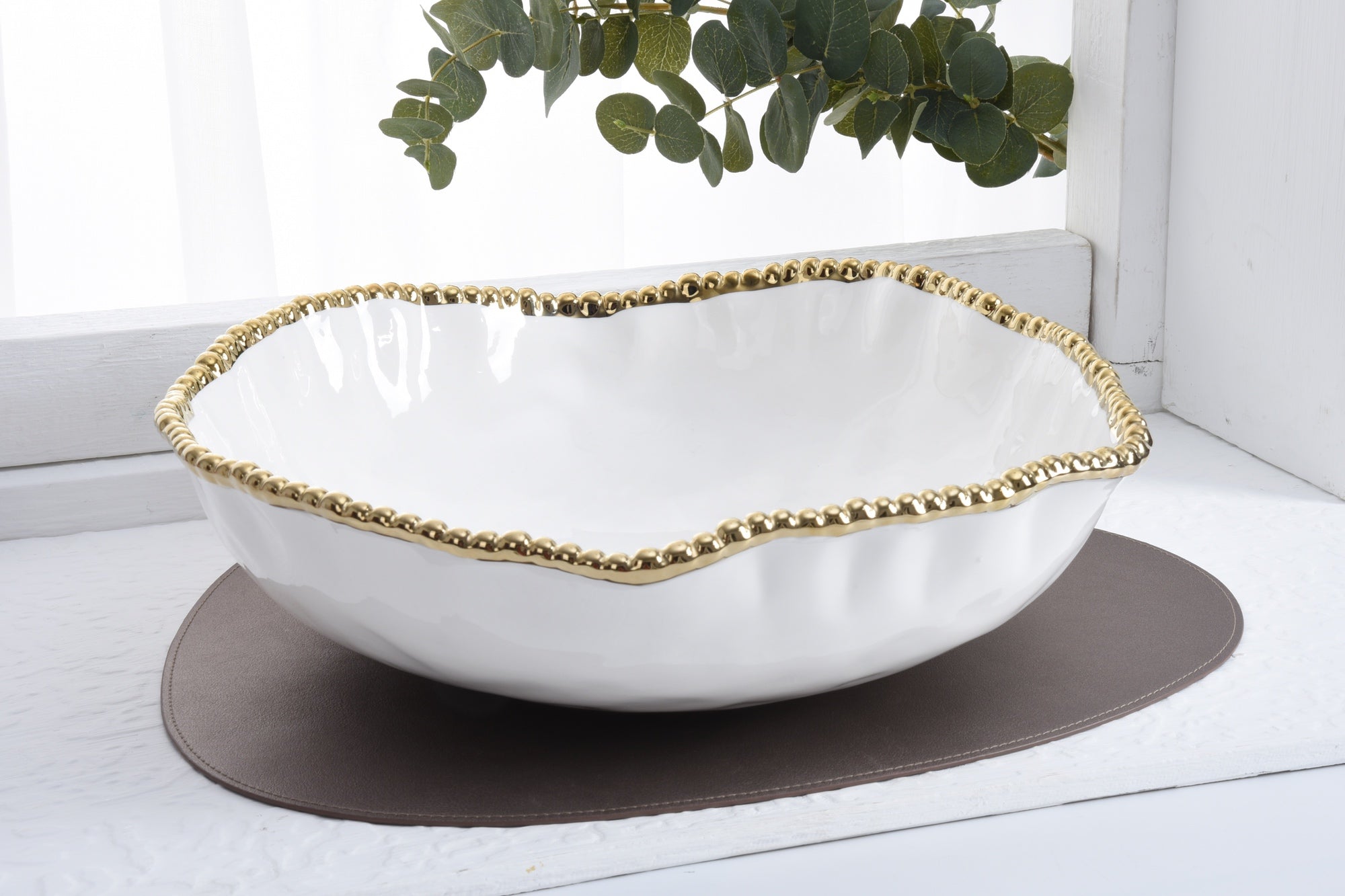 Golden Salerno Oversized Serving Bowl