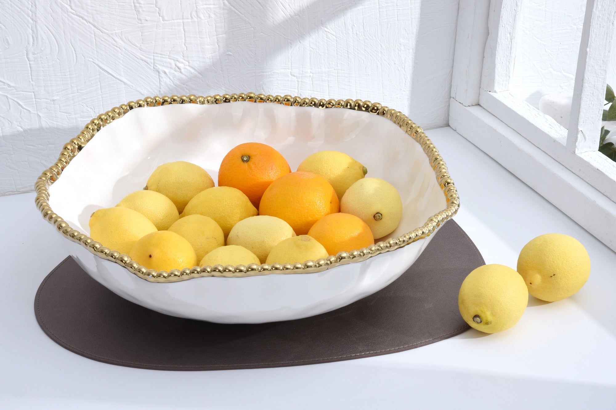 Golden Salerno Oversized Serving Bowl