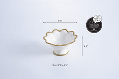 Golden Salerno Footed Bowl