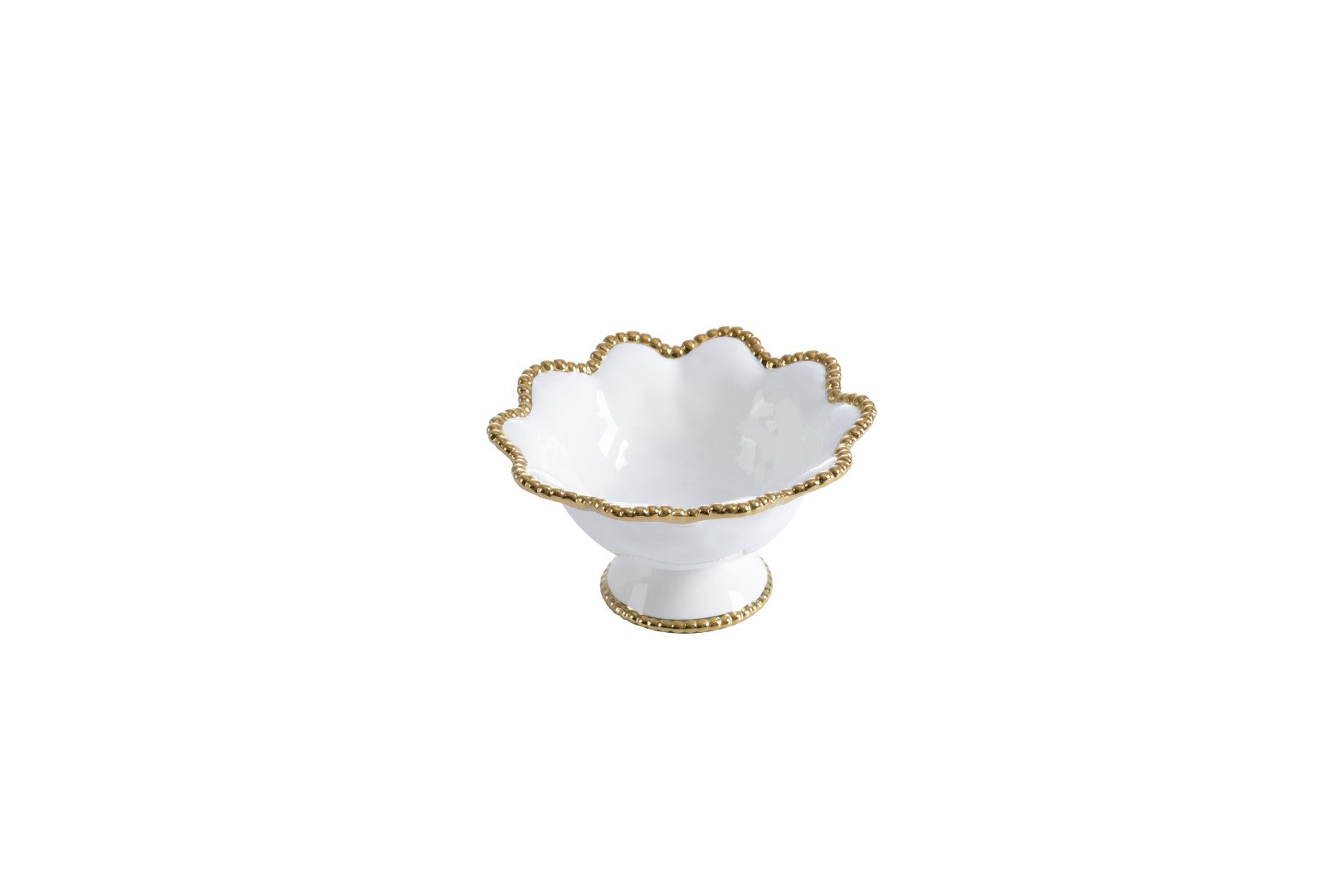 Golden Salerno Footed Bowl