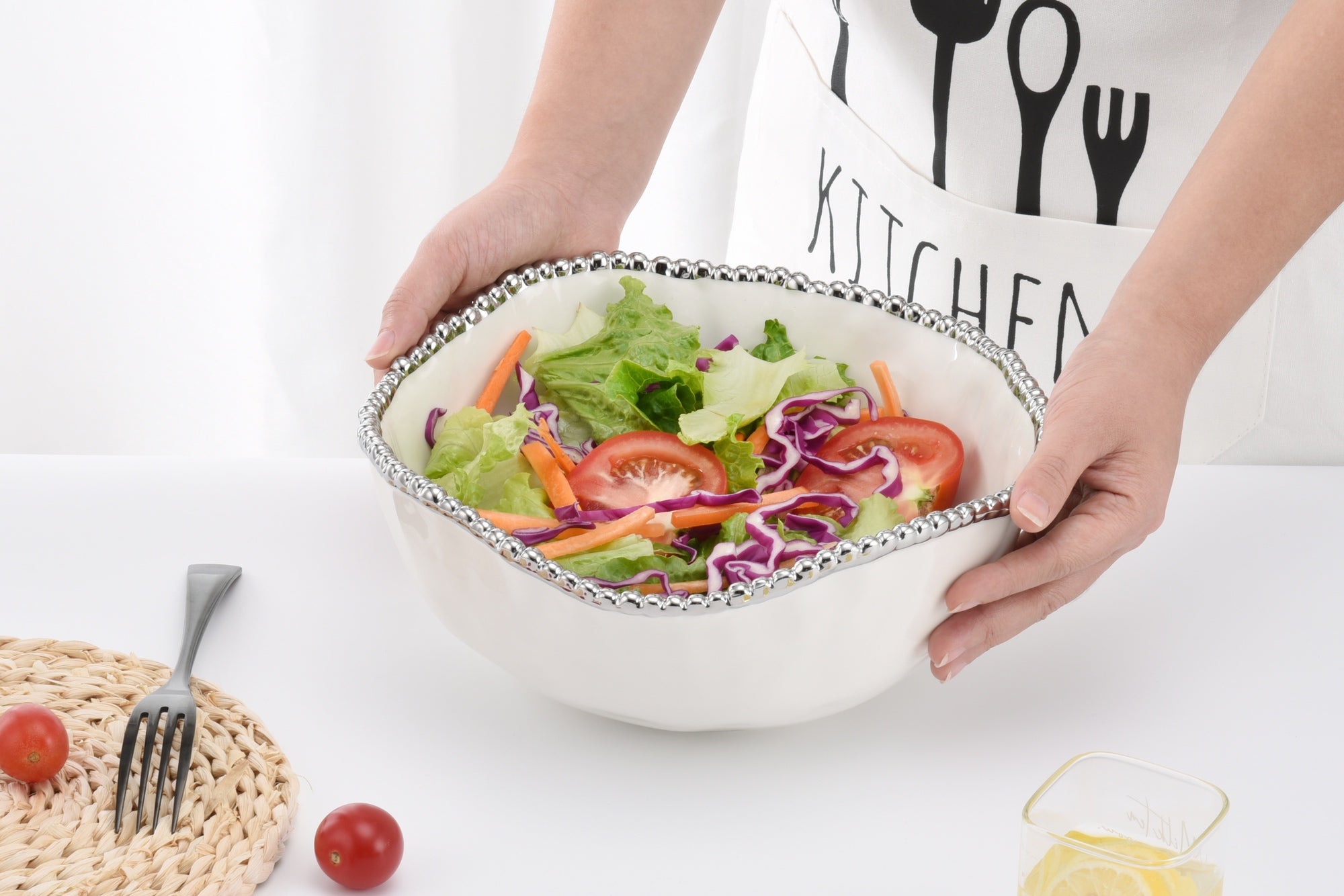 Salerno Large Salad Bowl