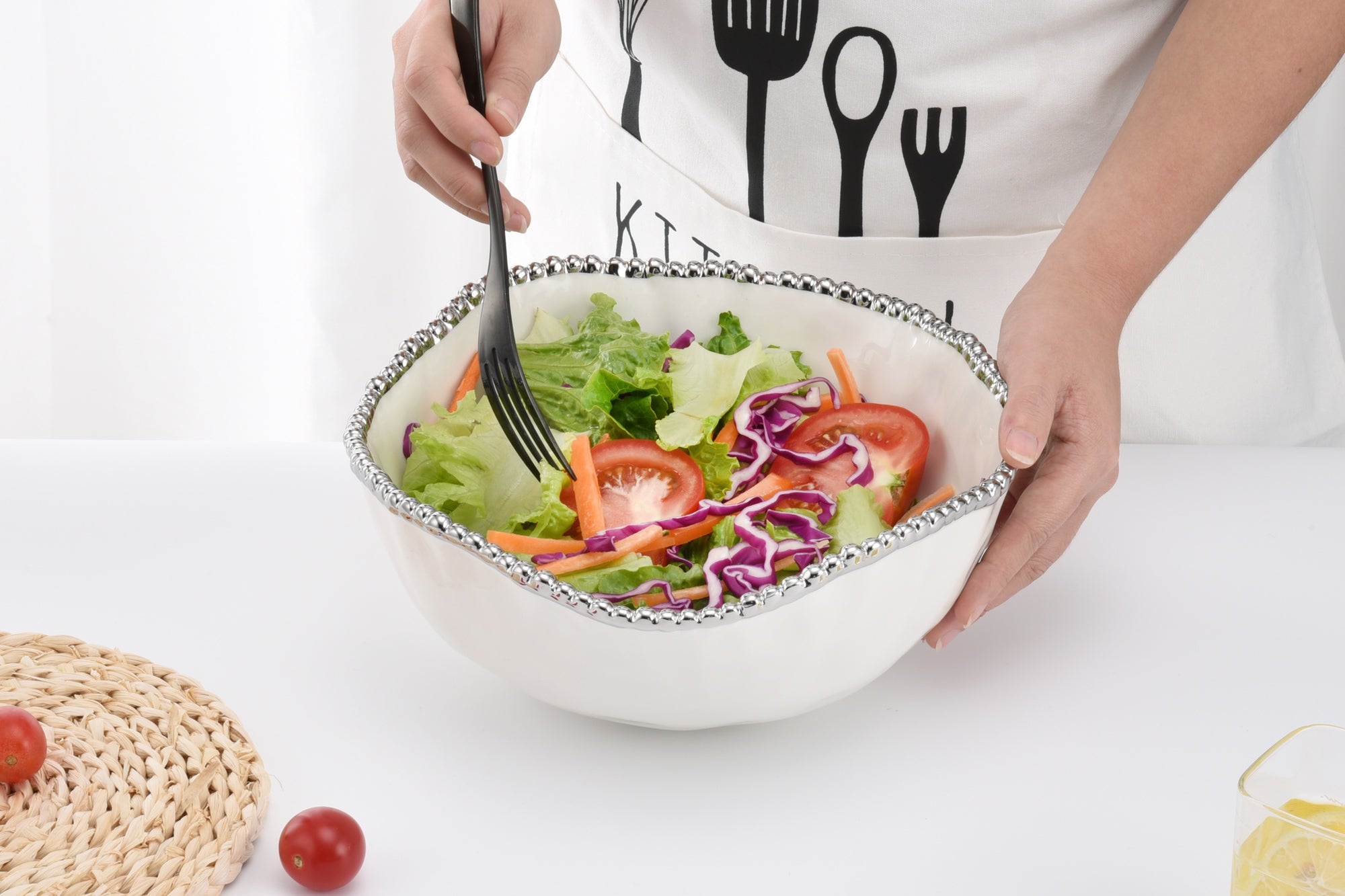 Salerno Large Salad Bowl