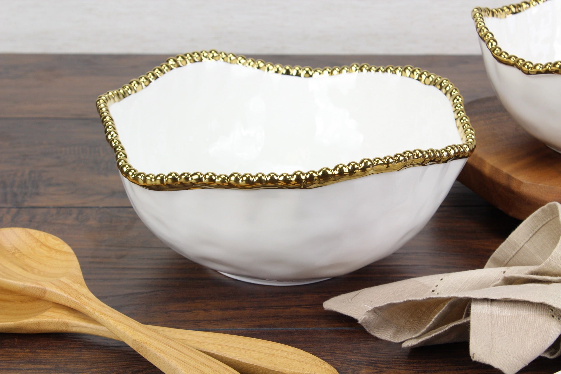 Golden Salerno Large Salad Bowl