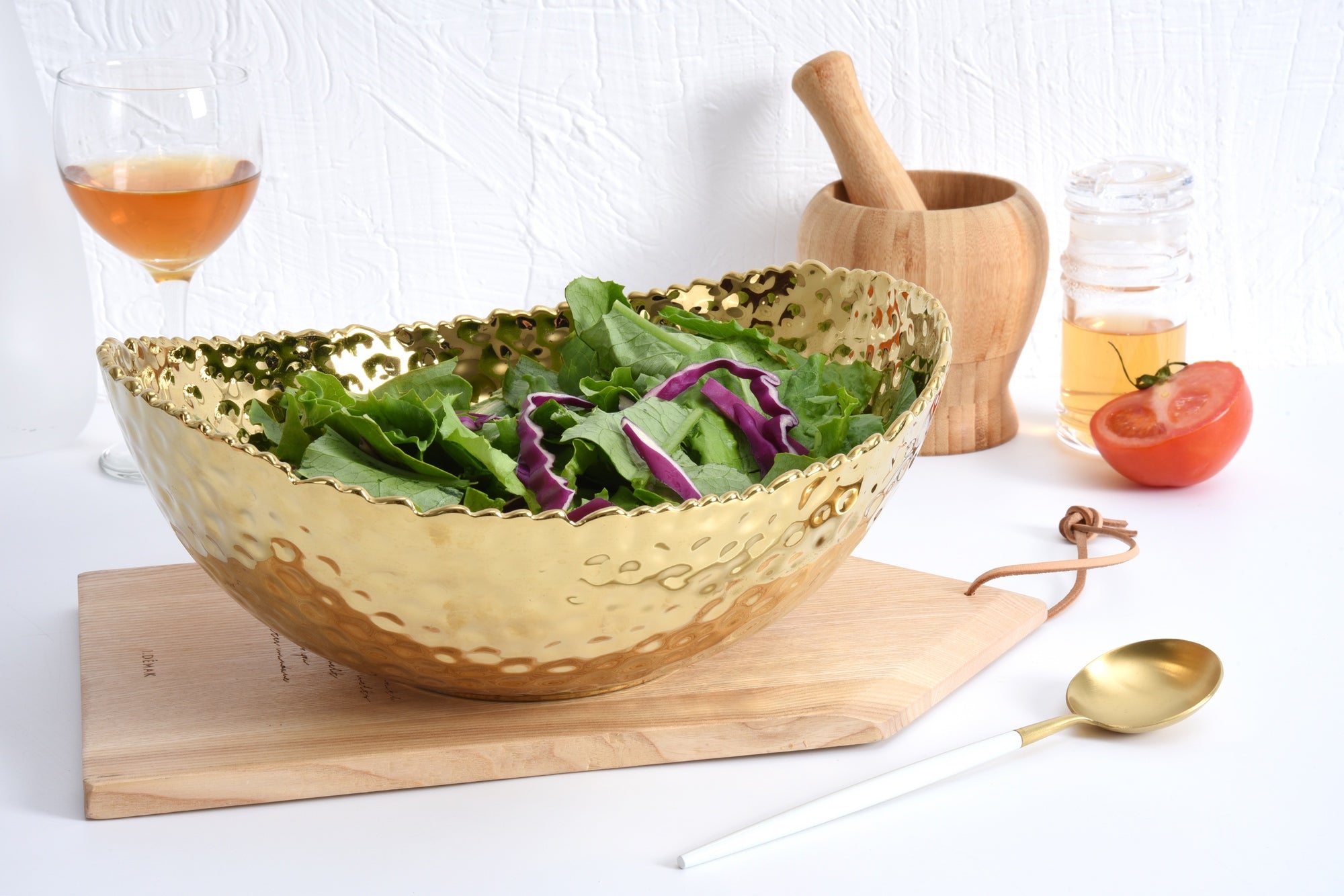 Golden Millennium Large, Gold Oval Bowl