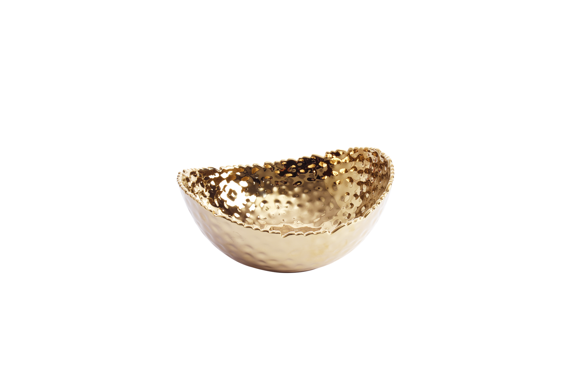 Golden Millennium Medium, Gold Oval Bowl