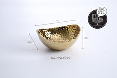 Golden Millennium Medium, Gold Oval Bowl