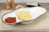 Salerno 2 Section Serving Piece