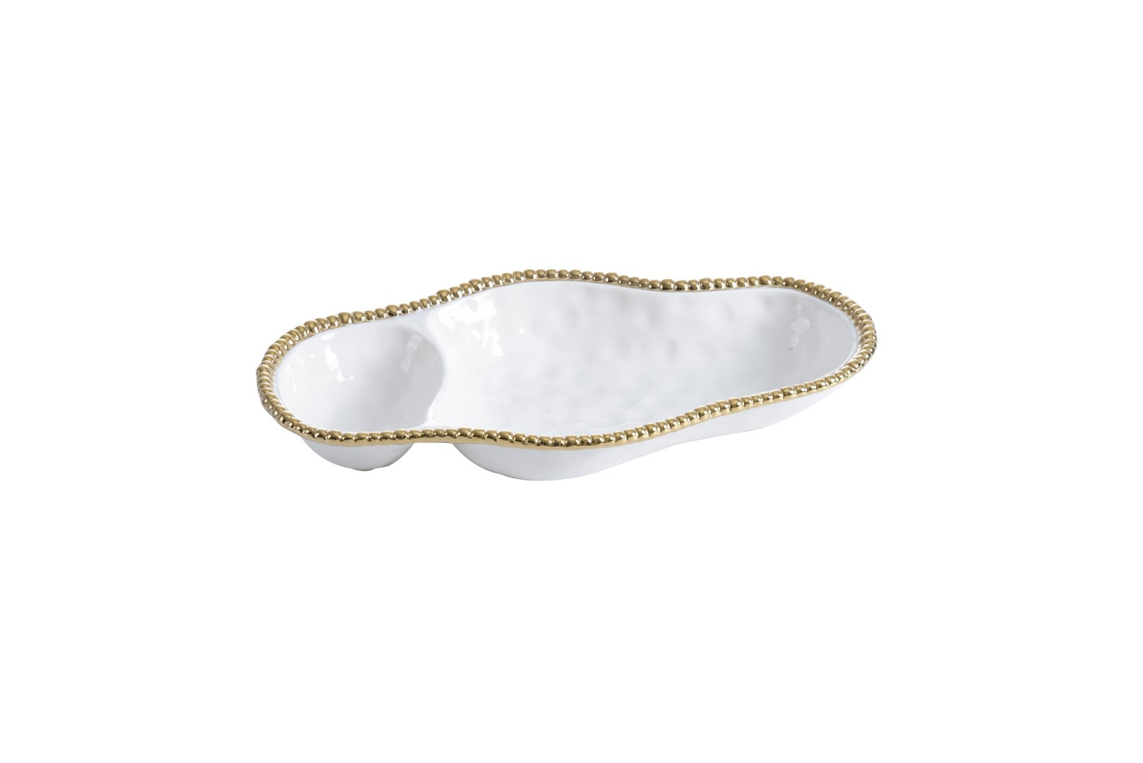 Golden Salerno 2 Section Serving Piece