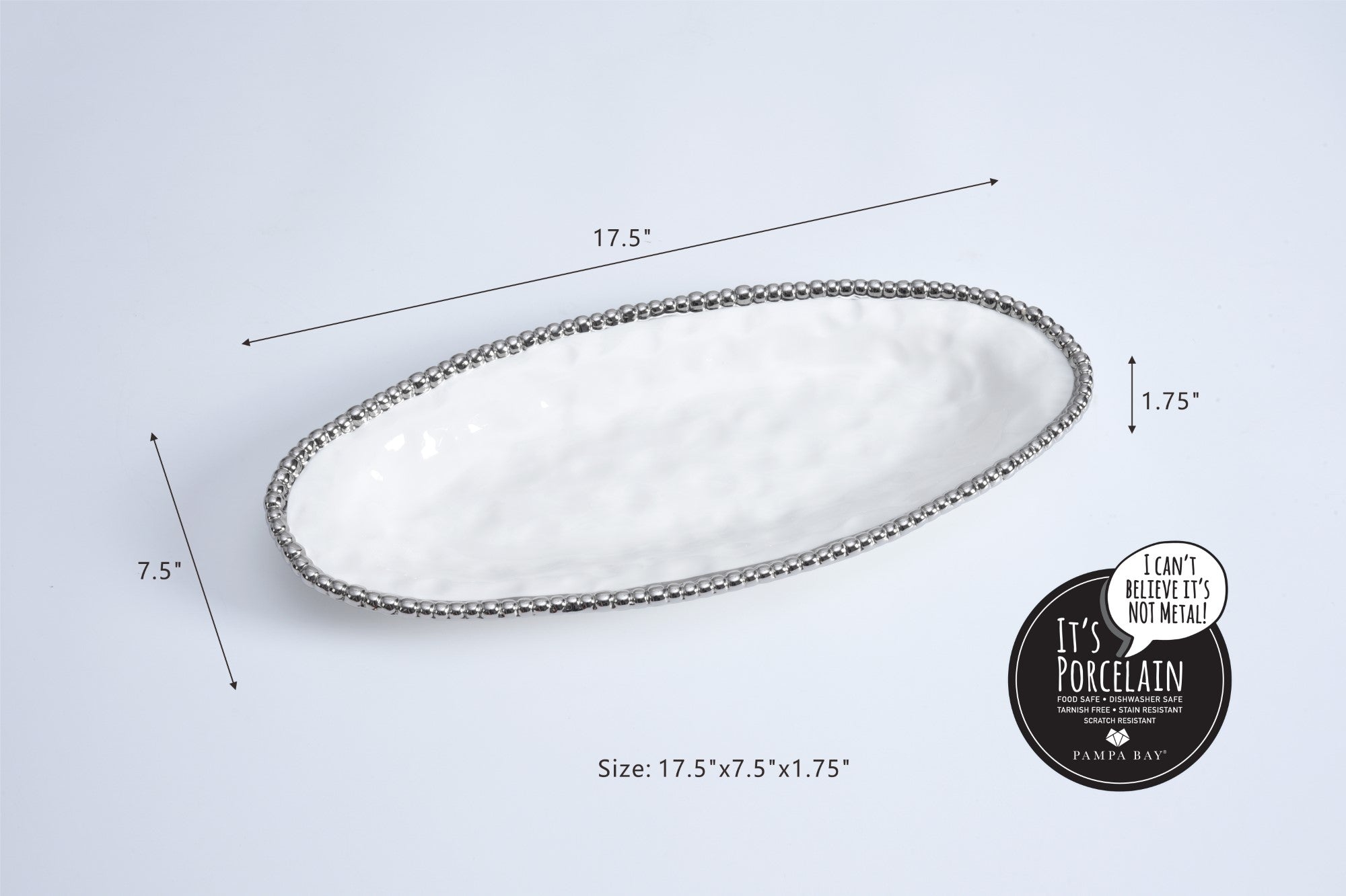 Salerno Oval Serving Piece