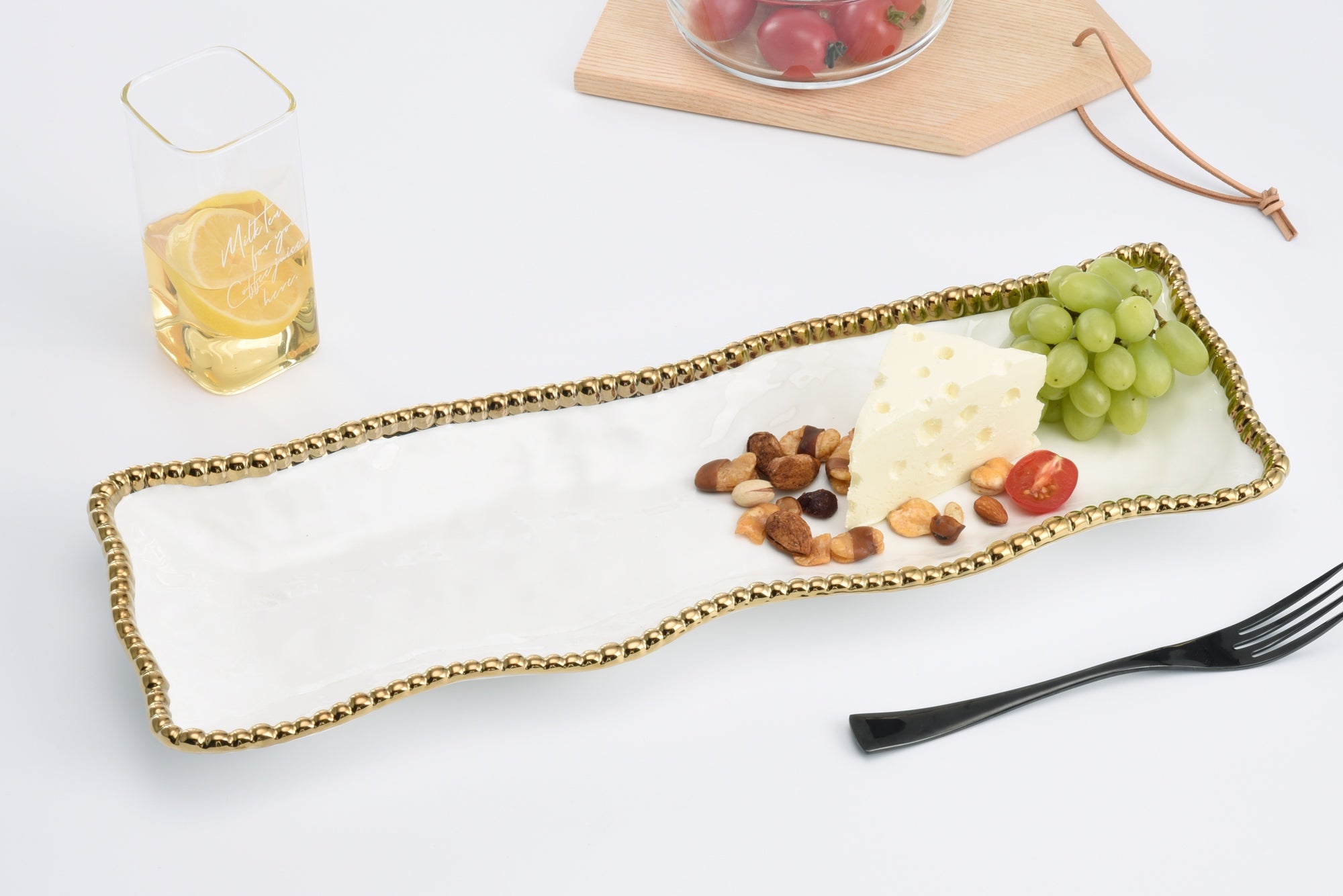 Golden Salerno Rectangular Serving Piece